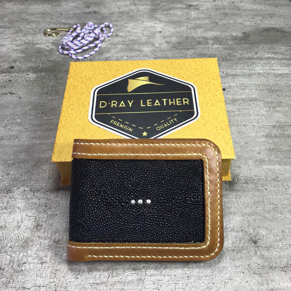 Genuine Stingray Skin→ Sting Ray Leather Wallet 02