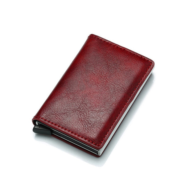 DIENQI Rfid Card Holder Men Wallets Money Bag Male Vintage Black Short Purse 2019 Small Leather Slim Wallets Mini Wallets Thin