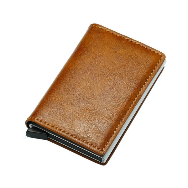 DIENQI Rfid Card Holder Men Wallets Money Bag Male Vintage Black Short Purse 2019 Small Leather Slim Wallets Mini Wallets Thin